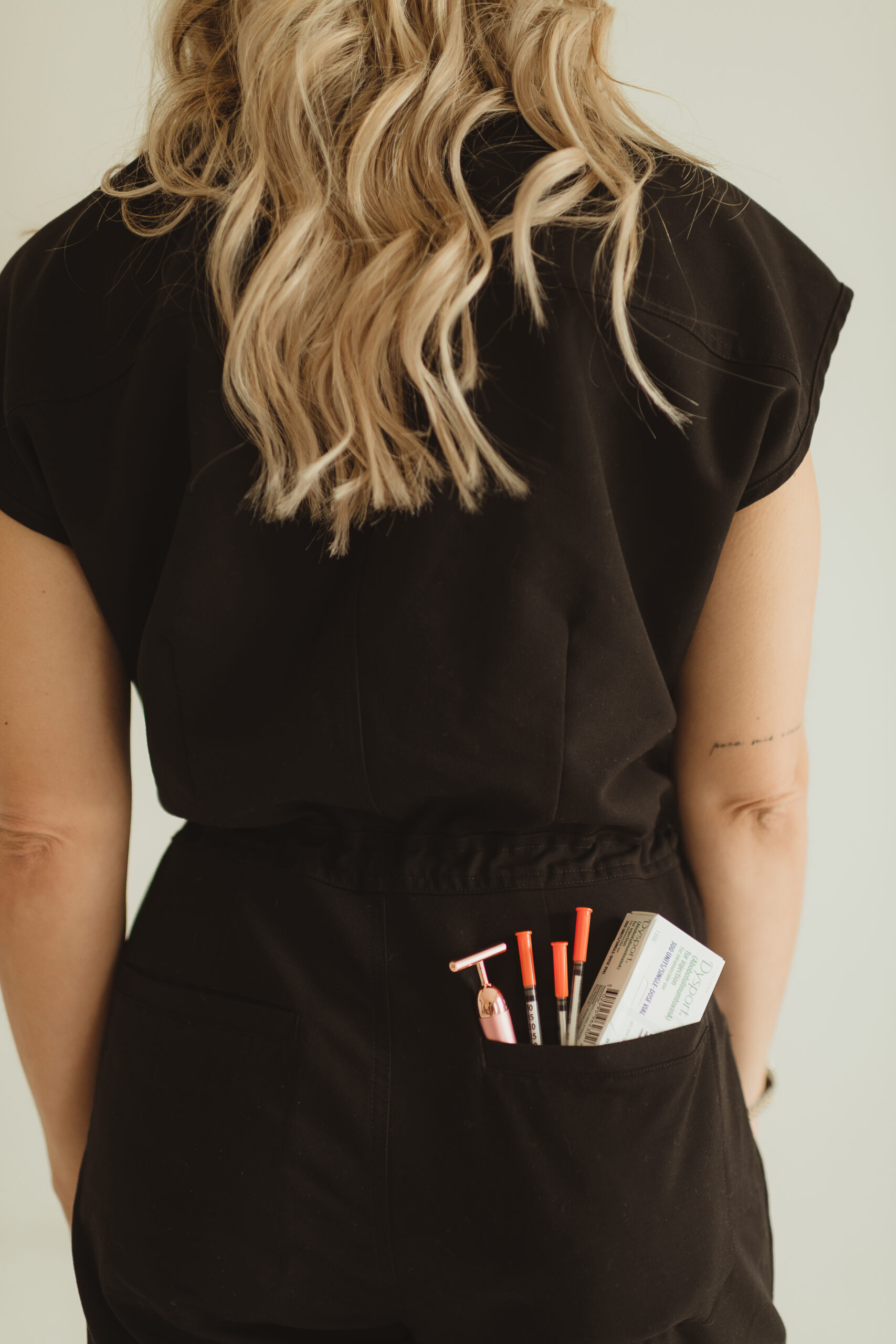 Bea providing aesthetic care